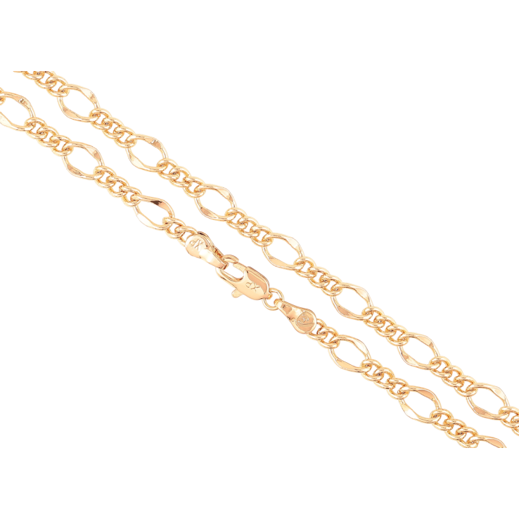 Ланцюжок Xuping Позолота 18K Плетіння Фантазійне» довжина 45см х 3-6мм фото №20