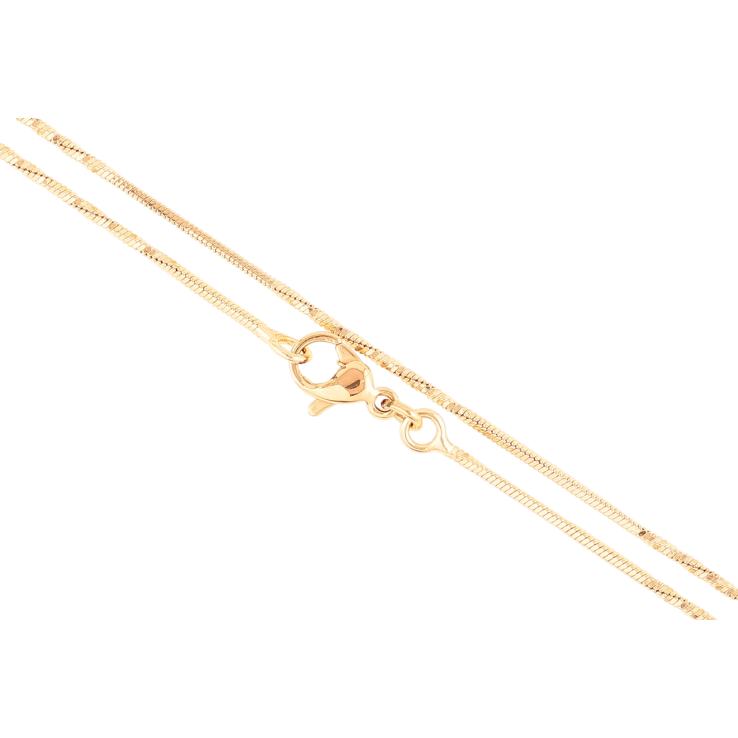 Ланцюжок Xuping Позолота 18K Плетіння Ювелірний шнур перекручений» довжина 46см х 1мм фото №15