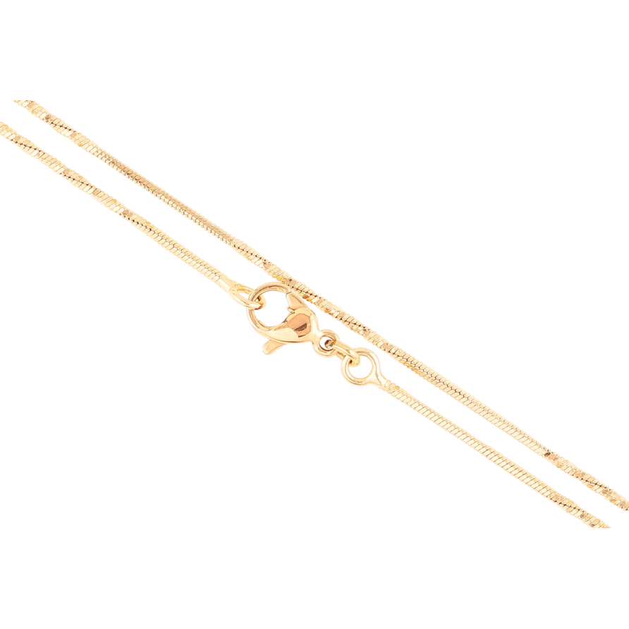 Ланцюжок Xuping Позолота 18K Плетіння Ювелірний шнур перекручений» довжина 46см х 1мм фото №1