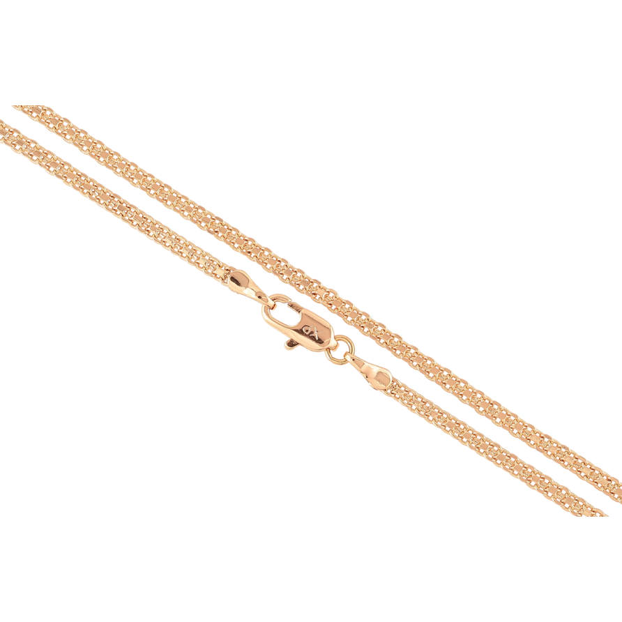 Ланцюжок Xuping Позолота 18K Плетіння Італійський Бісмарк» довжина 45см х 2мм фото №1