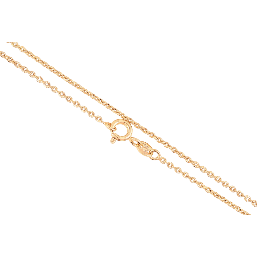 Ланцюжок Xuping Позолота 18K Плетіння Якірне» довжина 45см х 1.5мм фото №1