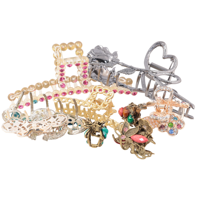 Краби для волосся. БІЖУТЕРНИЙ ЛОМ ціна за 150 г. ДИВІТЬСЯ ОПИС! фото №1