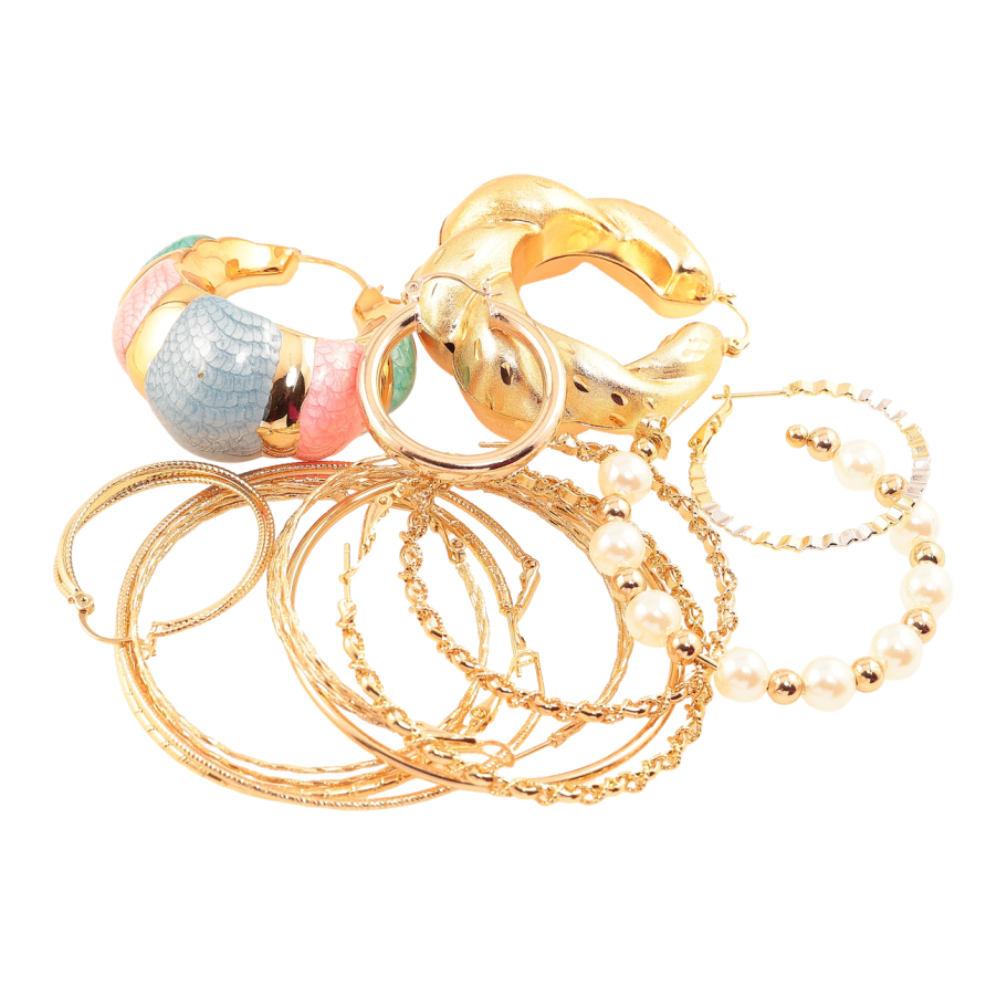 Сережки КОНГО НЕ ПАРИ! Позолота 18K та Родій. БІЖУТЕРНИЙ ЛОМ ціна за 50 г. ДИВІТЬСЯ ОПИС! фото №1 Сережки КОНГО НЕ ПАРИ! Позолота 18K та Родій. БІЖУТЕРНИЙ ЛОМ ціна за 50 г. ДИВІТЬСЯ ОПИС! фото №1