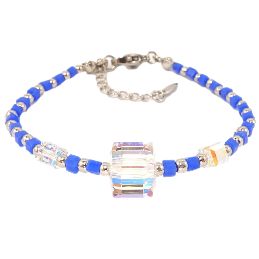 Браслет Xuping Родій із кристалами Swarovski Кристали Shimmer з намистинами розмір з доп. ланцюжком 15-18см фото №1 Браслет Xuping Родій із кристалами Swarovski Кристали Shimmer з намистинами розмір з доп. ланцюжком 15-18см фото №1