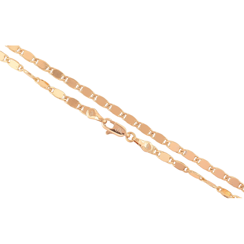 Ланцюжок Xuping Позолота 18K Плетіння Морський ланцюг перекручений» довжина 45см х 3мм фото №1