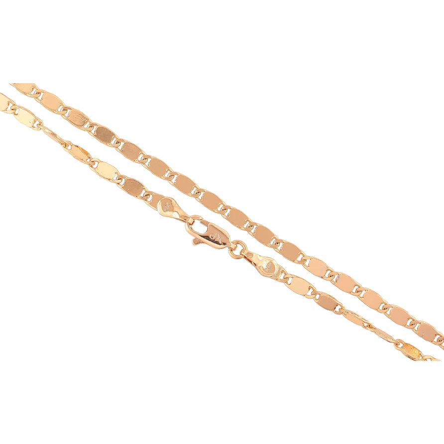 Ланцюжок Xuping Позолота 18K Плетіння Морський ланцюг перекручений» довжина 45см х 3мм фото №1