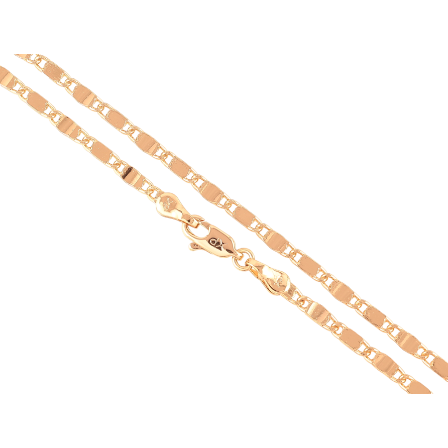 Ланцюжок Xuping Позолота 18K Плетіння Морський ланцюг» довжина 45см х 2.5мм фото №1