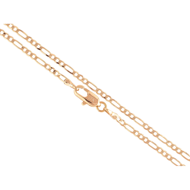 Цепочка Xuping Позолота 18K Плетение Фигаро длинна 34см х 2мм фото №1