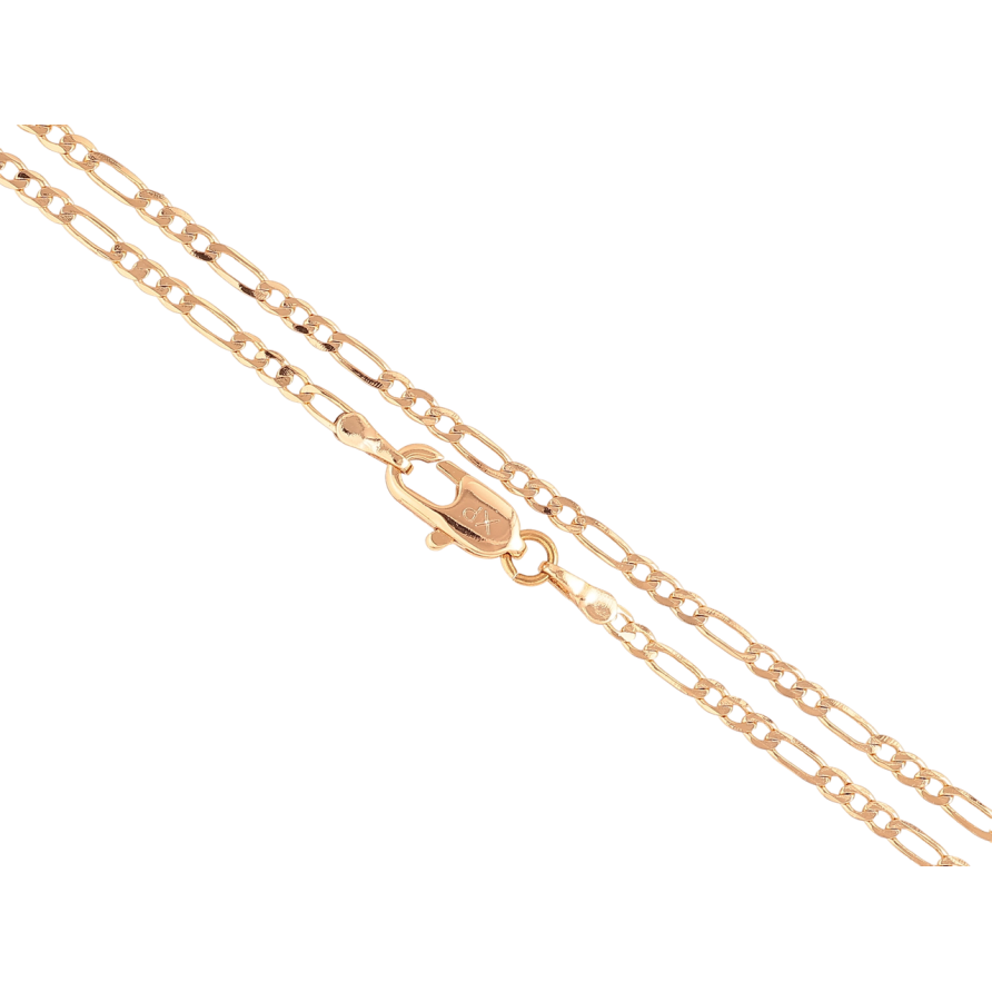 Ланцюжок Xuping Позолота 18K Плетіння Фігаро» довжина 34см х 2мм фото №1