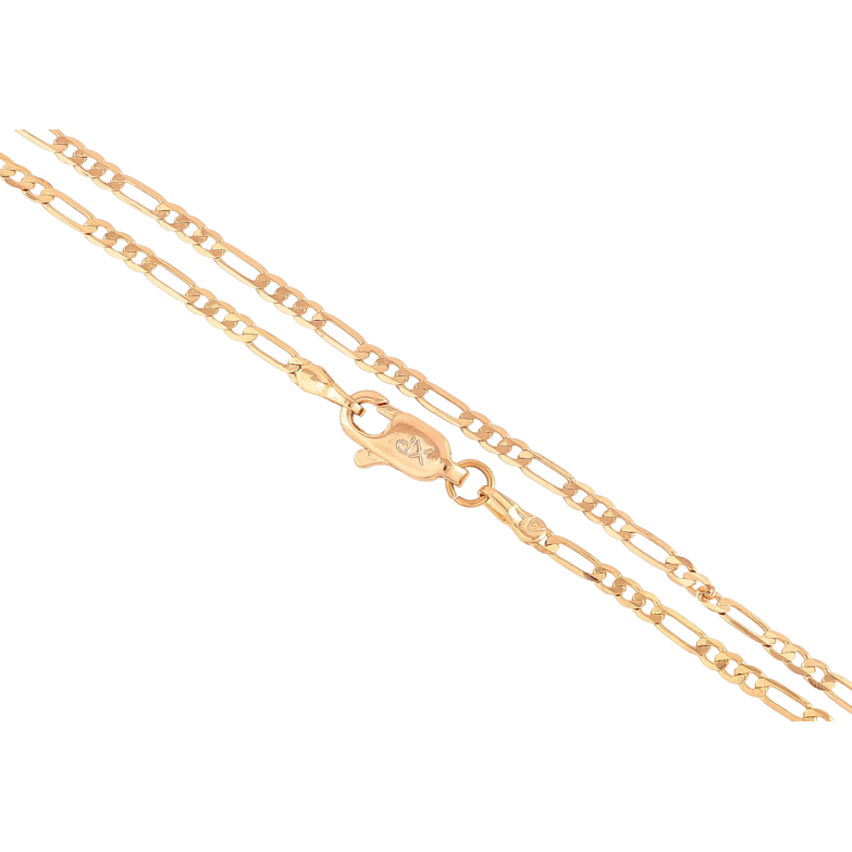 Ланцюжок Xuping Позолота 18K Плетіння Фігаро перекручене» довжина 45см х 2мм фото №1