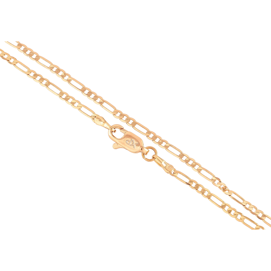 Ланцюжок Xuping Позолота 18K Плетіння Фігаро перекручене» довжина 45см х 2мм фото №1