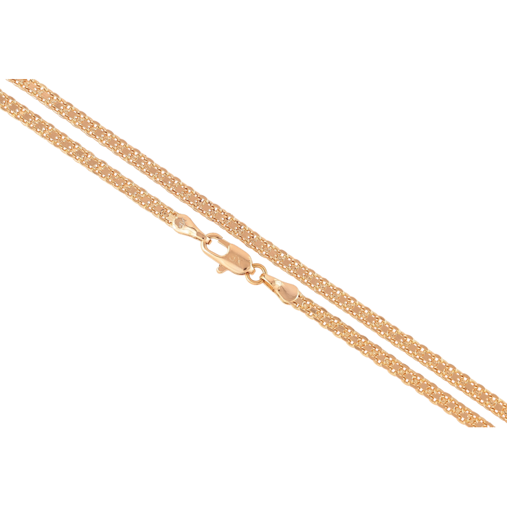 Ланцюжок Xuping Позолота 18K Плетіння Італійський Бісмарк» довжина 44см х 3мм фото №8