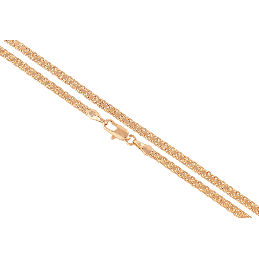 Ланцюжок Xuping Позолота 18K Плетіння Італійський Бісмарк» довжина 44см х 3мм фото №1