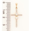 Кулон Xuping Позолота 18K Крест с цирконием для цепочки до 5мм фото №2