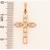 Кулон Xuping Позолота 18K Крест с цирконием для цепочки до 6мм фото №2