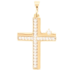Кулон Xuping Позолота 18K Крест с цирконием для цепочки до 5мм фото №2
