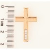 Кулон Xuping Позолота 18K Крест с цирконием для цепочки до 2мм фото №2 Кулон Xuping Позолота 18K Крест с цирконием для цепочки до 2мм фото №2
