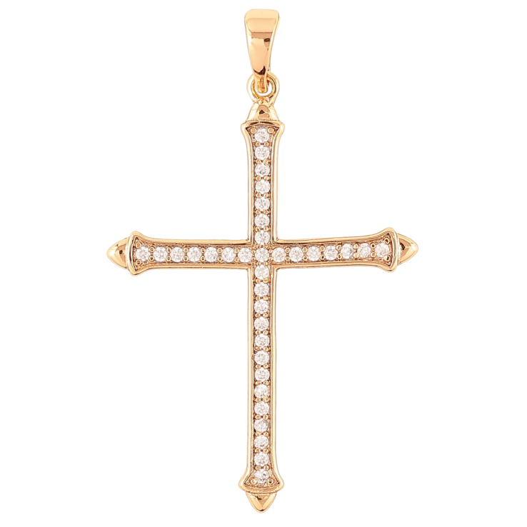 Кулон Xuping Позолота 18K Хрест з цирконієм» для ланцюжка до 5мм фото №24