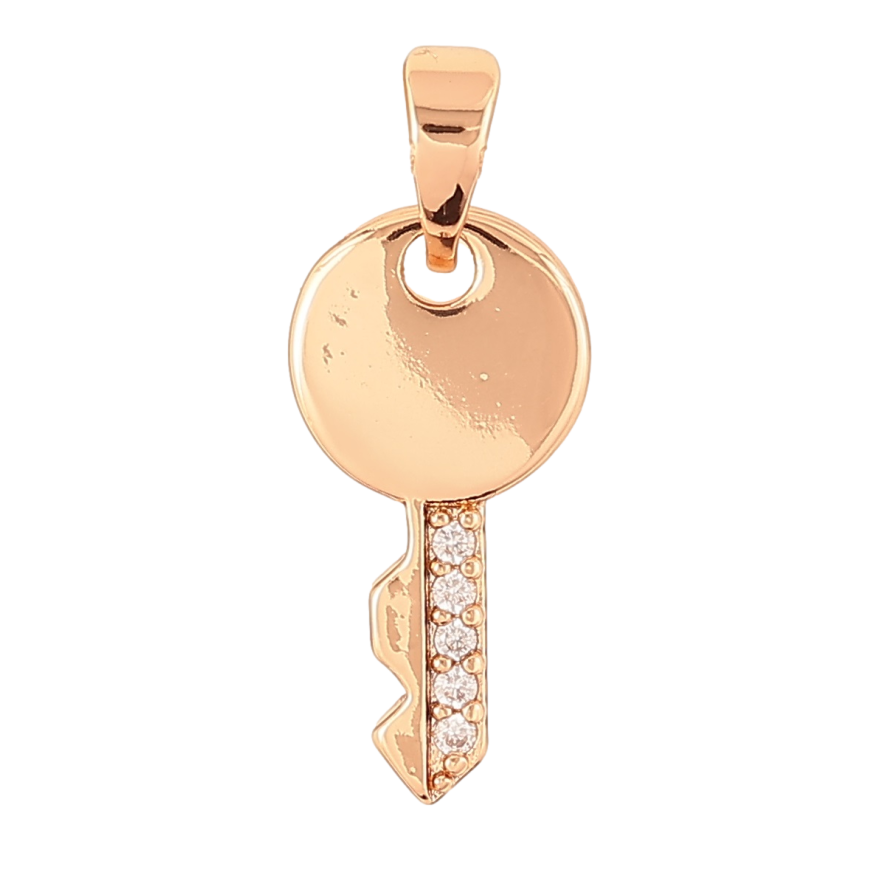 Кулон Xuping Позолота 18K Ключик с цирконием для цепочки до 5мм фото №1 Кулон Xuping Позолота 18K Ключик с цирконием для цепочки до 5мм фото №1