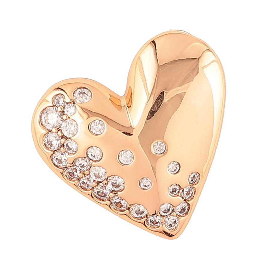 Кулон Xuping Позолота 18K «Сердечко з цирконієм» для ланцюжка до 3 мм фото №1