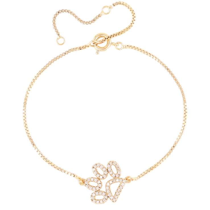 Браслет Xuping Позолота 18K Цепочка с вставкой лапка с доп. звеньями 16,19,22см х 1мм фото №3