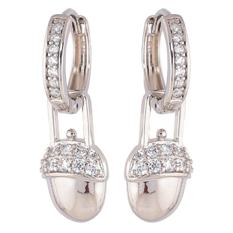 Сережки Xuping Родій  підвіски на колечках «Жолуді» 2 в 1 фото №4