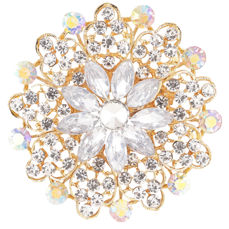 Брошка «Квітка зі стразами» фото №23