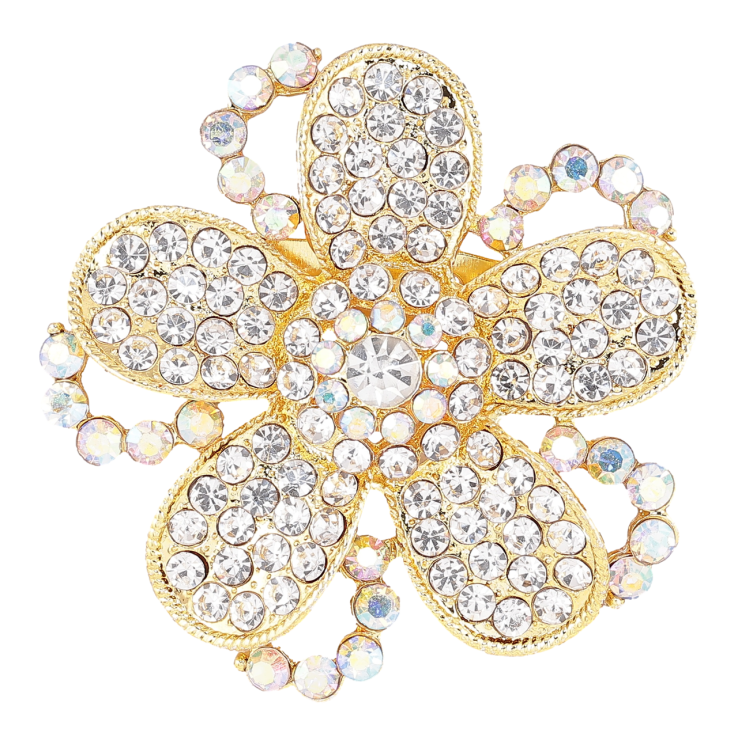 Брошка «Квітка зі стразами» фото №7