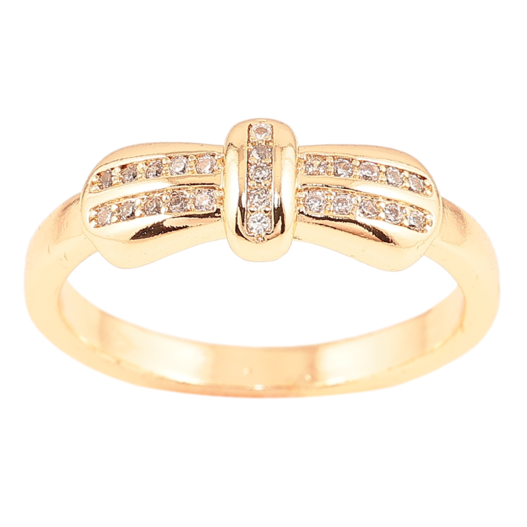 Каблучка Xuping M&L Колір 18К «Бант з цирконієм» фото №19