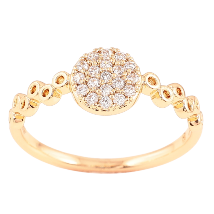 Кольцо Xuping Позолота 18K Узор с инкрустацией цирконием фото №13