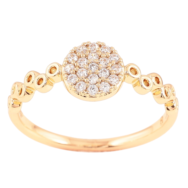 Кольцо Xuping Позолота 18K Узор с инкрустацией цирконием фото №1