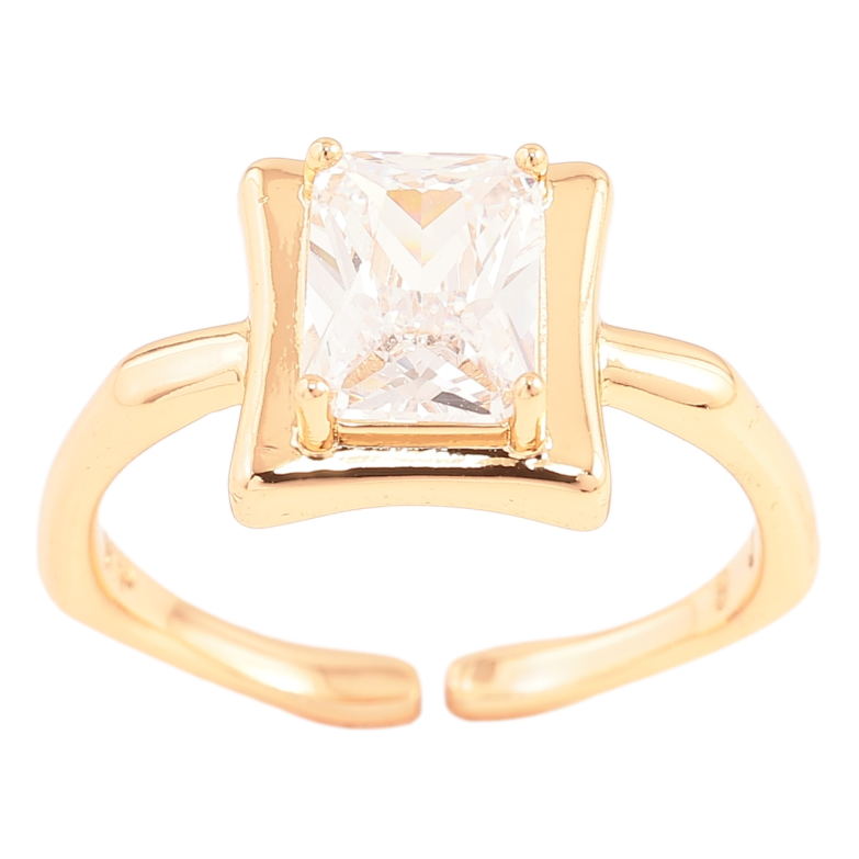 Кольцо Xuping Позолота 18K Фианит фото №11