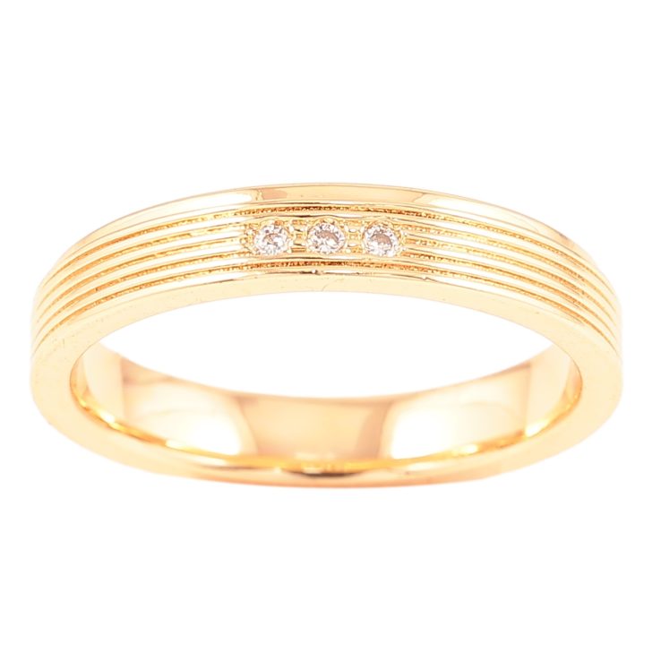 Кольцо Xuping Позолота 18K Узор с вставками циркония. шир. 3.5мм фото №20