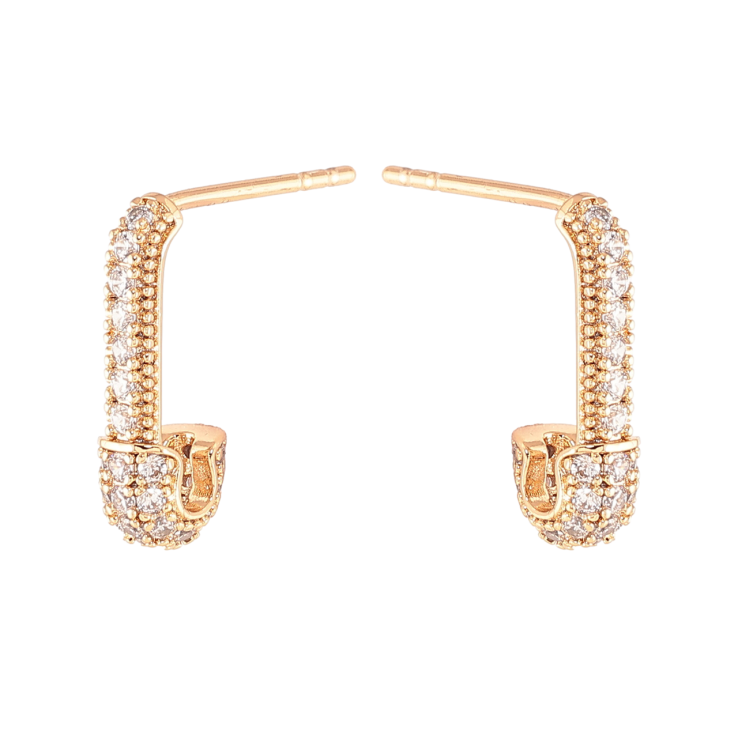 Сережки Xuping Позолота 18K пусети «Булавки з інкрустацією цирконієм» фото №14