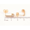 Сережки Xuping Позолота 18K пусети «Булавки з інкрустацією цирконієм» фото №2 Сережки Xuping Позолота 18K пусети «Булавки з інкрустацією цирконієм» фото №2