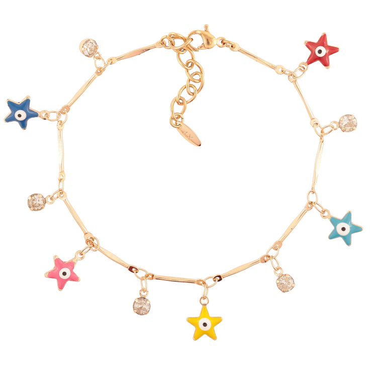 Браслет Xuping Позолота 18K Цепочка с подвесками размер с доп.цепочкой 18.5-21.5см х 1.5мм фото №15