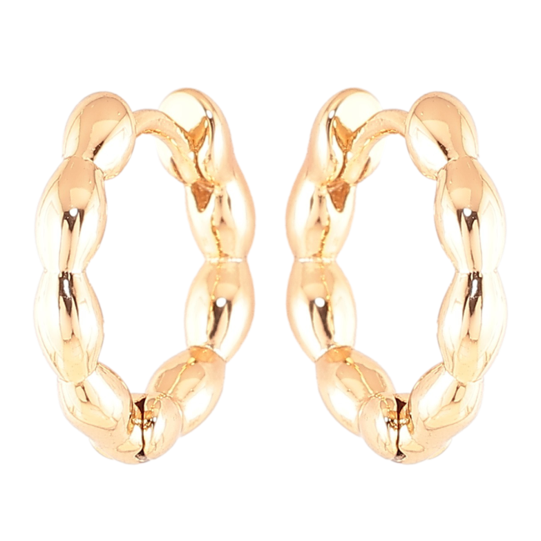 Сережки Xuping Позолота 18K колечка «Фігурні» фото №3 Сережки Xuping Позолота 18K колечка «Фігурні» фото №3