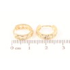 Серьги Xuping Позолота 18K колечки Резной узор фото №2 Серьги Xuping Позолота 18K колечки Резной узор фото №2