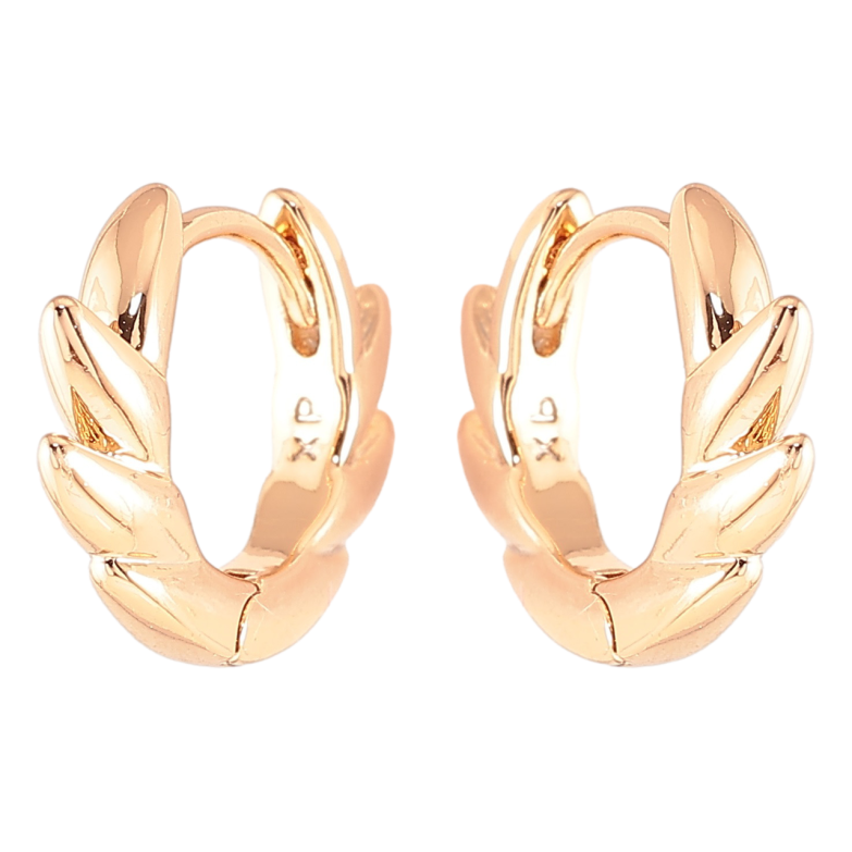 Сережки Xuping Позолота 18K колечка «Декоративний візерунок» фото №1