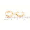 Серьги Xuping Позолота 18K колечки Декоративный узор фото №2