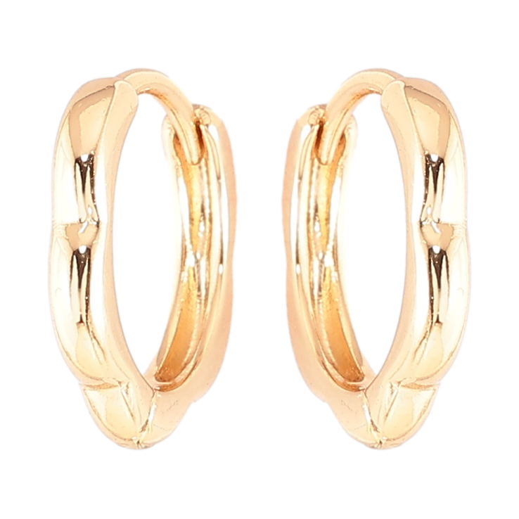 Серьги Xuping Позолота 18K колечки Цветочки фото №12