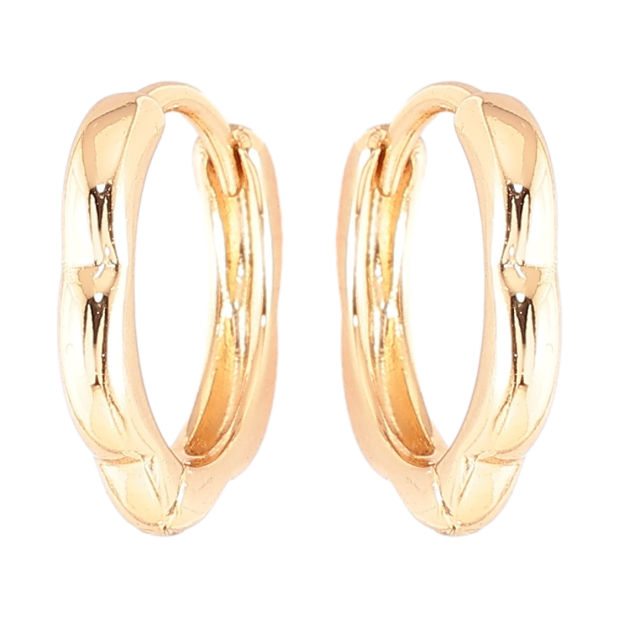 Серьги Xuping Позолота 18K колечки Цветочки фото №1