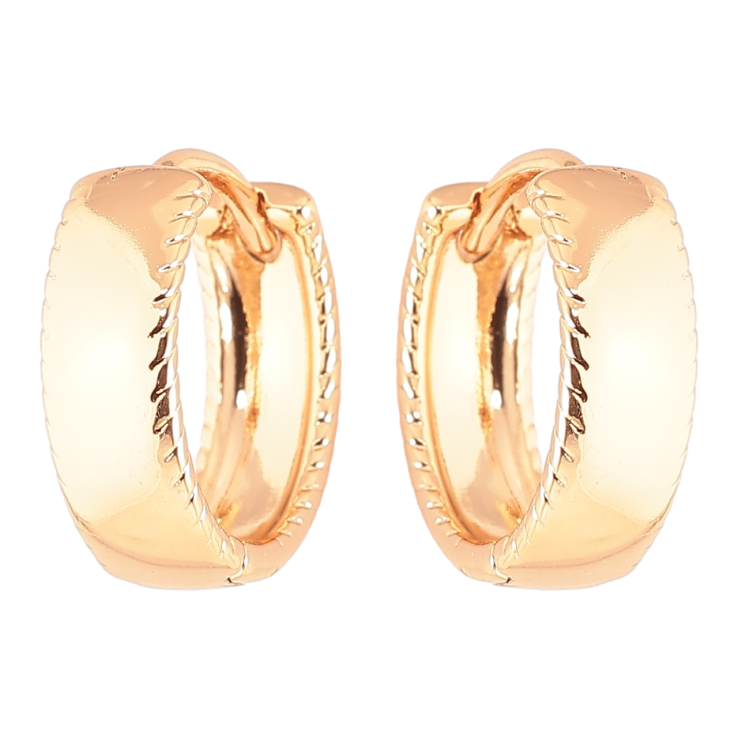 Серьги Xuping Позолота 18K колечки Классика шир. 4.6мм ø 1.5см фото №19 Серьги Xuping Позолота 18K колечки Классика шир. 4.6мм ø 1.5см фото №19