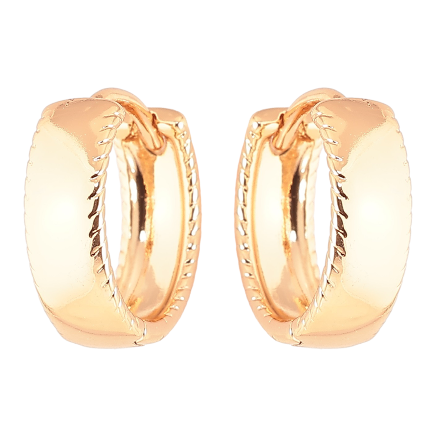 Сережки Xuping Позолота 18K колечка Класика шир. 4.6мм ø 1.5см фото №1 Сережки Xuping Позолота 18K колечка Класика шир. 4.6мм ø 1.5см фото №1