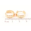 Сережки Xuping Позолота 18K колечка Класика шир. 4.6мм ø 1.5см фото №2 Сережки Xuping Позолота 18K колечка Класика шир. 4.6мм ø 1.5см фото №2