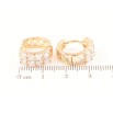 Серьги Xuping Позолота 18K колечки Инкрустация цирконием фото №2 Серьги Xuping Позолота 18K колечки Инкрустация цирконием фото №2