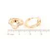 Серьги Xuping Позолота 18K колечки Узор с цирконием фото №2 Серьги Xuping Позолота 18K колечки Узор с цирконием фото №2