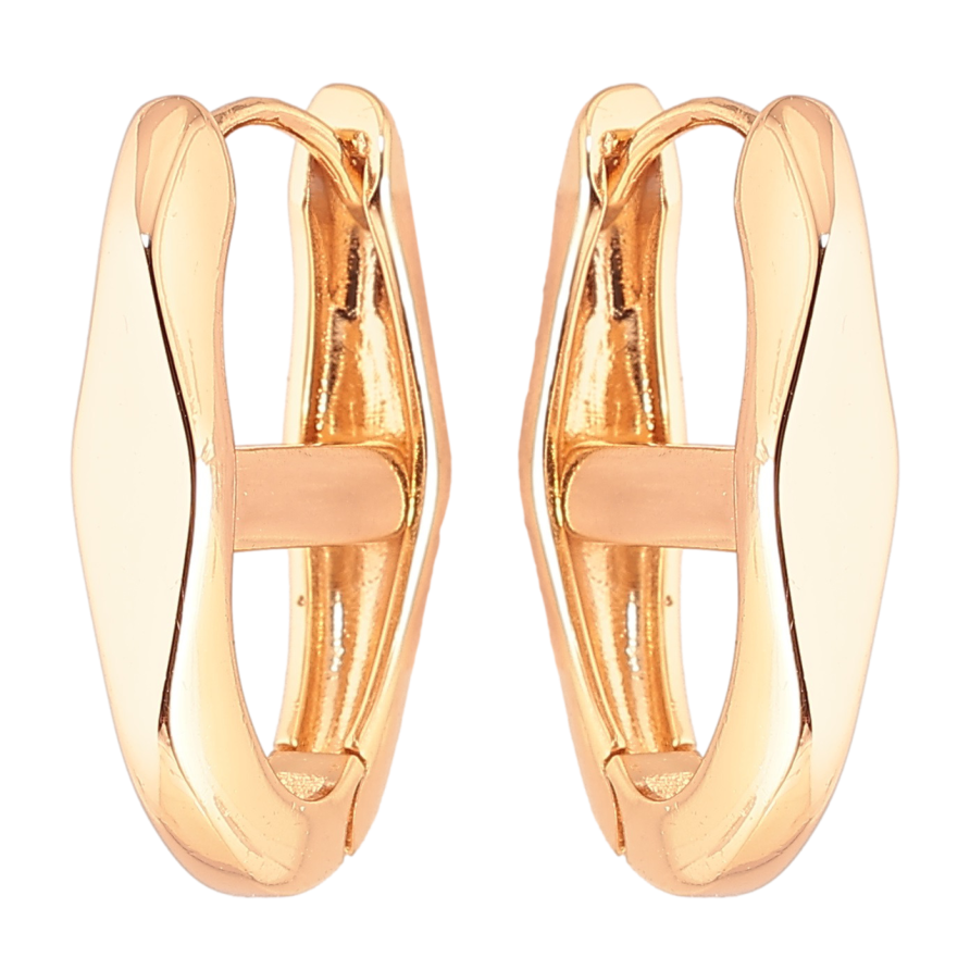 Серьги Xuping Позолота 18K колечки Декоративные фото №1