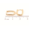 Сережки Xuping Позолота 18K колечка «Овальні» 10х13мм фото №2 Сережки Xuping Позолота 18K колечка «Овальні» 10х13мм фото №2