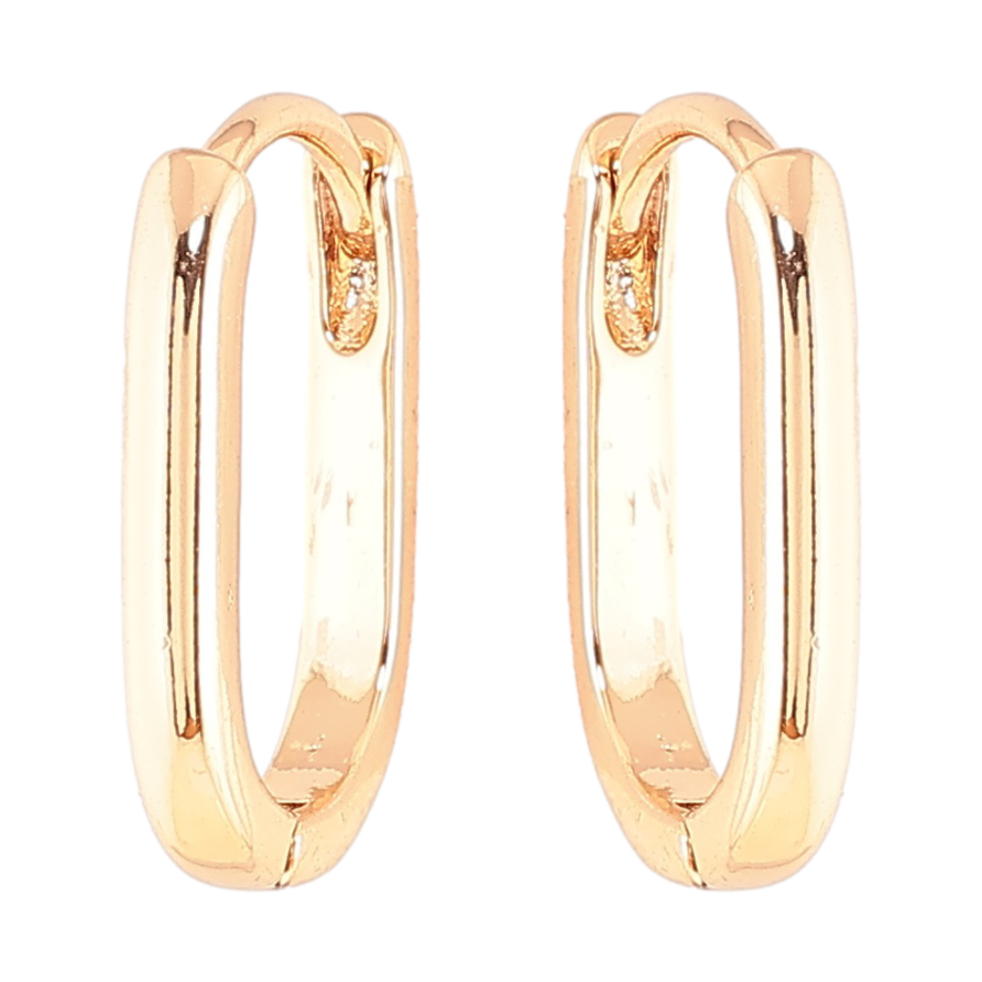 Сережки Xuping Позолота 18K колечка «Овальні» 11х16мм фото №1 Сережки Xuping Позолота 18K колечка «Овальні» 11х16мм фото №1